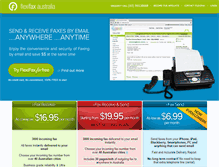 Tablet Screenshot of internetfaxing.com.au